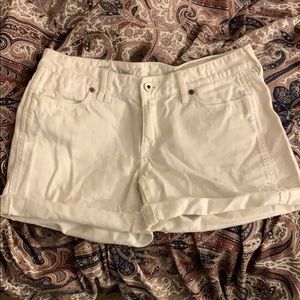 Madewell white denim jean shorts